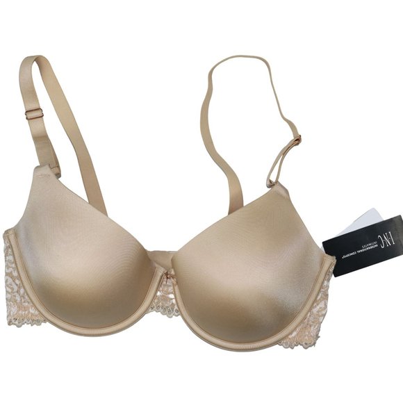 INC Smooth Lace Trim Demi Bra NWT - Picture 1 of 1